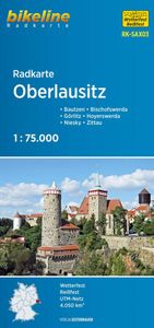 Fietskaart SAX03 Bikeline Radkarte Oberlausitz | Esterbauer