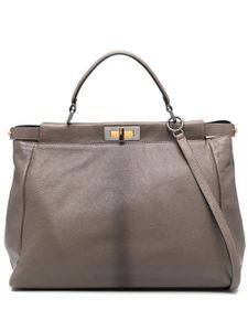 Fendi Pre-Owned sac cabas Peekaboo en cuir (années 2010) - Marron