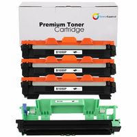 3x toner TN-1050 en 1x drum DR-1050 compatible toner voor Brother Tn1050 Hl1110 Dcp1510 - thumbnail