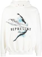 Represent hoodie à imprimé graphique - Blanc