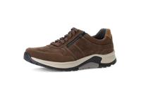 Pius Gabor Lage sneakers voor heren, veterschoenen, uitneembaar voetbed, espresso 02, 41 EU