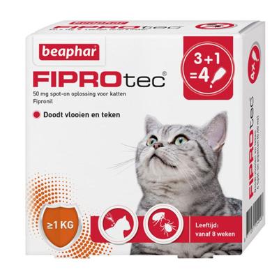 Fiprotec Spot-On kat 3+1 pipetten