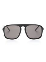 Saint Laurent Eyewear lunettes de soleil SL590 à monture pilote - Noir