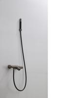 Saniclear Iron Pro thermostatische opbouw badkraan met handdouche verouderd ijzer - gunmetal