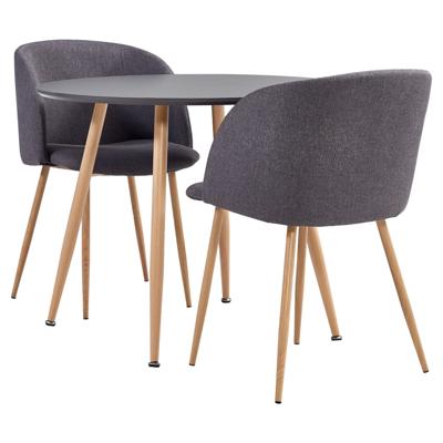 vidaXL 3-delige Eethoek stof taupe vidaXL 3-delige Eethoek stof taupe