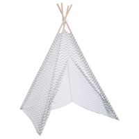 Atmosphera Tipi speeltent voor kinderen - 120 x 120 x 160 cm - grijs - wigwam - thumbnail