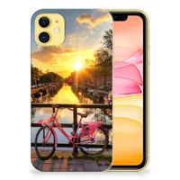 Apple iPhone 11 Siliconen Back Cover Amsterdamse Grachten - thumbnail