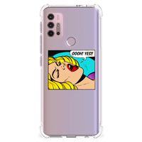 Motorola Moto G30 | G20 | G10 Anti Shock Bumper Case Popart Oh Yes - thumbnail