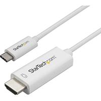 StarTech.com Adapterkabel, 1 m, USB-C naar HDMI, 4K, 60 Hz, wit, USB type C naar HDMI, videoconverterkabel, USBC