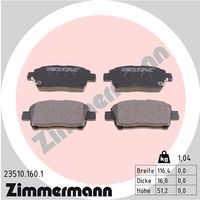 Remblokkenset, schijfrem ZIMMERMANN, u.a. fÃ¼r Toyota - thumbnail