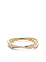 Monica Vinader bague Crossover en or 14ct sertie de diamants