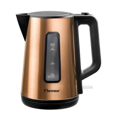 Bestron AWK1000CO waterkoker 1,7 l 2200 W Zwart, Koper Bestron AWK1000CO waterkoker 1,7 l 2200 W Zwart, Koper