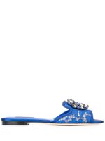 Dolce & Gabbana slippers "Bianca" - Bleu - thumbnail