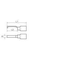 Weidmüller 9036290000 Stiftkabelschoen Haakvormig 0.205 mm² 1.50 mm² Deels geïsoleerd Zwart 100 stuk(s)