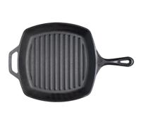 Lodge 26,67 cm / 10,5 inch Voor-Seasoned Gietijzeren Vierkante Grill Pan/Vetvrije Friteuse - Ouder Grillpan 10.5 Inch Zwart