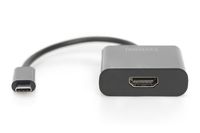 Digitus TV, monitor Adapter [1x USB-C stekker - 1x HDMI-bus] DA-70852 15.00 cm - thumbnail