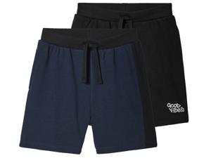 pepperts! 2 kinderen sweatshorts (146/152, Zwart/donkerblauw)