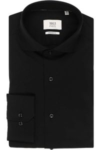 ETERNA 1863 Soft Tailoring Modern Fit Jersey shirt zwart, Effen