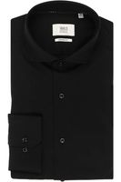 ETERNA 1863 Soft Tailoring Modern Fit Jersey shirt zwart, Effen - thumbnail