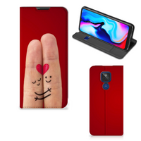 Motorola Moto G9 Play Hippe Standcase Liefde - Origineel Romantisch Cadeau - thumbnail