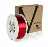 Verbatim 55054 3D-printmateriaal Polyethyleentereftalaatglycol (PETG) Rood, Transparant 1 kg - thumbnail