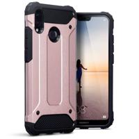 Qubits - Armor Guard hoes - Huawei P20 Lite - roze / goud