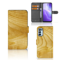 OPPO Find X3 Lite Book Style Case Licht Hout