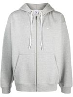 Nike hoodie zippé à logo Swoosh - Gris