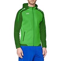 JAKO Heren Basic-/capuchonjas Champ, blauw/marine/neongeel, S, 6817