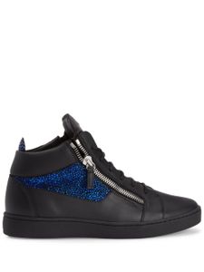 Giuseppe Zanotti baskets Frankie à plaque logo - Noir