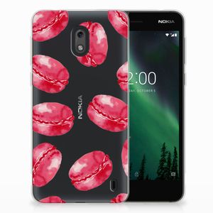 Nokia 2 Siliconen Case Pink Macarons