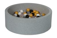 Viking Choice  Ballenbak 90 cm met 150 ballen zwart, wit, transparant, oranje