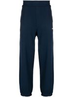 MSGM pantalon de jogging en coton à logo lettre - Bleu