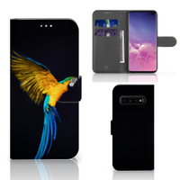 Samsung Galaxy S10 Plus Telefoonhoesje met Pasjes Papegaai