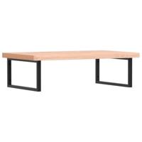 vidaXL Badkamer wandschap staal en massief beukenhout, wandbeugel, wandplank beugel, muurbeugel plank, beugel voor plank, handdoekbeugel