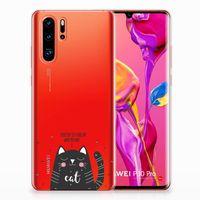 Huawei P30 Pro Telefoonhoesje met Naam Cat Good Day