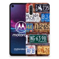 Motorola One Action Siliconen Hoesje met foto Kentekenplaten