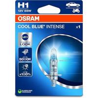 OSRAM COOL BLUE INTENSE H1, +100% meer helderheid, tot 5.000K, halogeenkoplamp, LED-look, Single Blister (1 lamp)