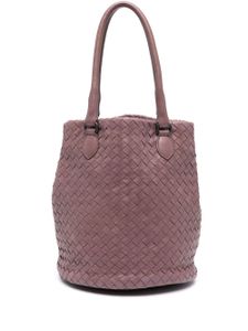 Bottega Veneta Pre-Owned sac seau en cuir Intrecciato (années 2000) - Violet