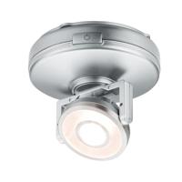 Paulmann 70637 LED Rotate kastverlichting voor werkbladen, kasten, planken 1 spot, zwenkbaar, dimbaar, werkt op batterijen met aan/uit/dimschakelaar, chroom mat