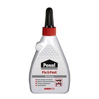 Ponal Express-houtlijm, transparante en sneldrogende houtlijm voor veelzijdig lijm- en knutselwerk, waterdichte lijm in een emmer, 1x100 g