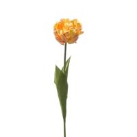 Woonexpress Kunstbloem Tulip Spray - Polyester - Oranje - 66 cm hoog