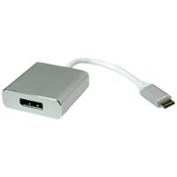 ROLINE 12.03.3220 video kabel adapter 0,1 m USB Type-C DisplayPort Zilver - thumbnail