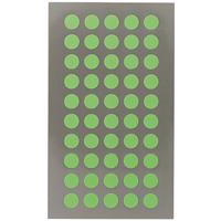 Hobby stickers - 600x stuks - D8 mm - neon groen ronde stickers - Kantoor stickers - Scrapbook