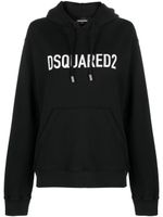 DSQUARED2 hoodie en coton à logo imprimé - Noir - thumbnail