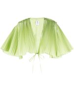 Rosie Assoulin blouse crop à design plissé - Vert