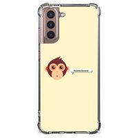 Samsung Galaxy S21 Plus Stevig Bumper Hoesje Monkey - thumbnail