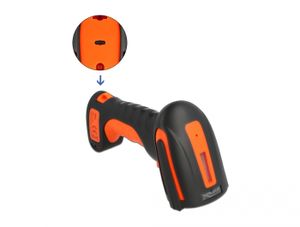 DeLOCK 90507 barcode-lezer Draagbare streepjescodelezer 1D/2D CMOS Zwart, Oranje