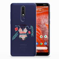 Nokia 3.1 Plus Telefoonhoesje met Naam Boho Summer