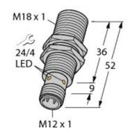 Turck Inductieve sensor Vlak PNP, NO BI5-M18-AP6X-H1141 - thumbnail